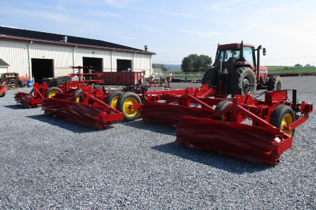 crop roller red fully extended