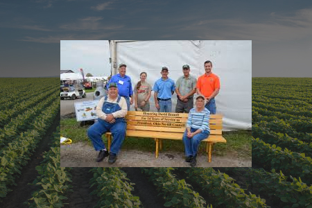James Hoorman, Moderator at 2017 Conservation Tillage Conference, Ada, Ohio man with thumbs up